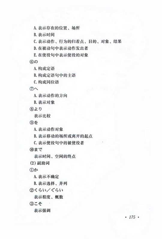 2010年高起點日語考試大綱